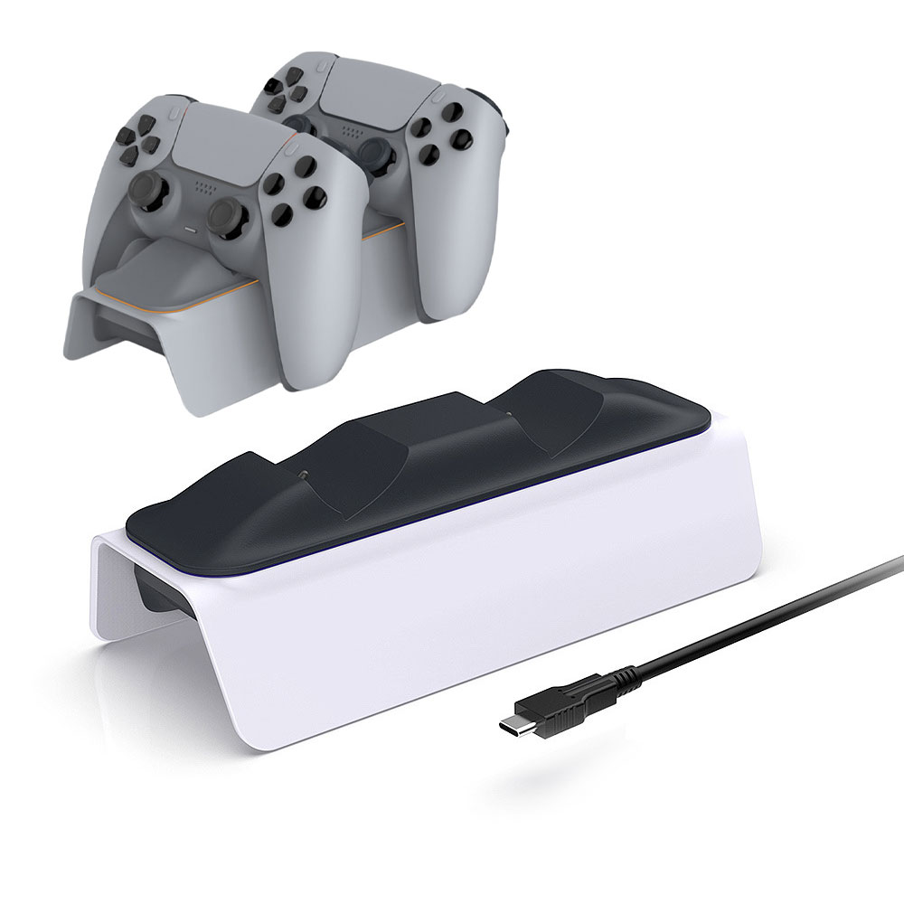 PS5 コントローラー充電ドック 充電器 2台同時充電 USB給電式 充電スタンド プレイステーション5 PlayStation5 DualSense ワイヤレスコントローラー対応 ◇DSP-828【メール便】