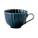 GYM-19美濃焼 ぎやまん陶 コーヒーカップ 茄子紺ブルー【カネコ小兵製陶所】
