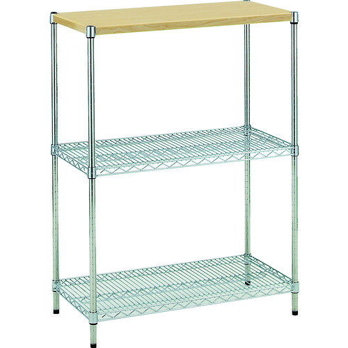 TRUSCO スチール製メッシュラック用木製棚板 892X442