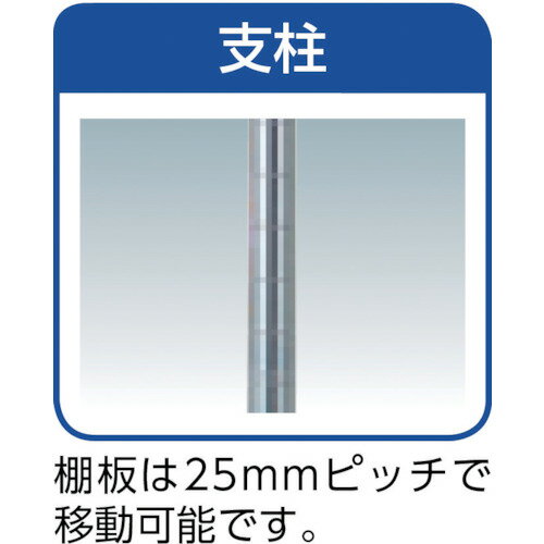 TRUSCO スチール製メッシュラック W905XD609XH1838 4段