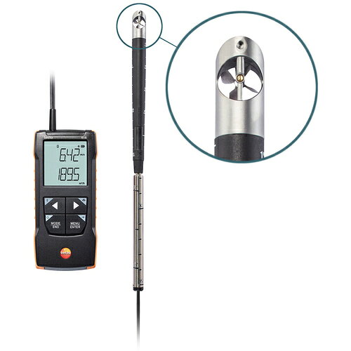 TESTO ベーン式風速計 testo 416 ベーン式風速計 [3]