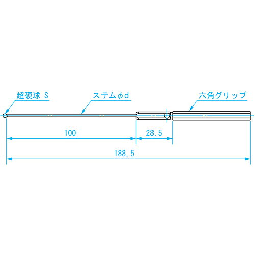 SK ボールギャップゲージ ステンレスグリップ φ5.0
