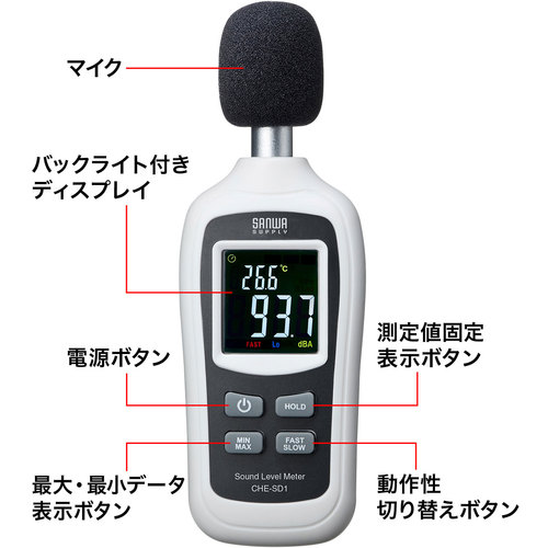 SANWA デジタル騒音計 [3]