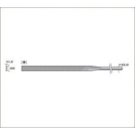 Rakuten - ナカニシ 精密鉄鋼ヤスリ 細目 3本入 平型 5.1×1.3×70×軸φ3