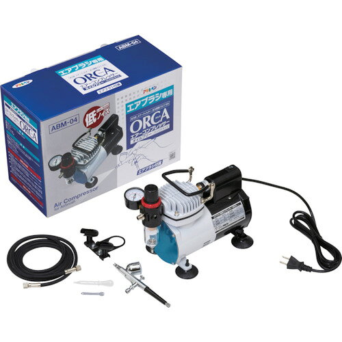 和TOOL 和多屋のアサヒペン エアブラシ専用コンプレッサー ORCA ABM-04｜アングル2