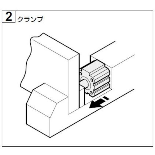 CKD エアシリンダ スーパーコンパクトシリンダ チューブ内径100 ストローク20
