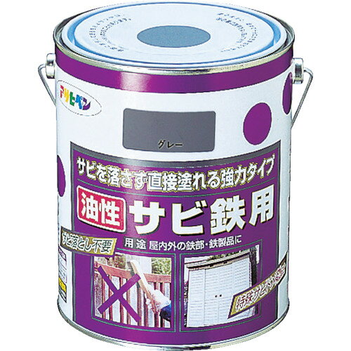 Rakuten - アサヒペン 油性サビ鉄用1.8L 赤さび