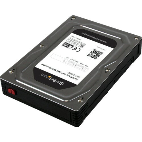 ★特徴★ 厚さ12.5mmまでの2.5インチSSD/HDDで使用可能です。SATA rev. 1.0/2.0/3.0（1.5/3.0/6.0 Gbps）に対応しています。インストール時に工具が不要です。 ★商品スペック★ 仕様・規格 コネクタ形状： ホスト接続コネクタ：SATAデータ&電源（7+15ピン） デバイス接続コネクタ：SATAデータ&電源（7+15ピン） 幅(mm)：102 奥行(mm)：146 高さ(mm)：36 仕様・規格2 挿抜耐久回数：ドア：500サイクル、NSSコネクタ：50000サイクル 最大ドライブ容量：1TB 7200 RPM HDDまでテスト済み 2.5インチベイ数：1 インターフェースと転送速度：SATA 3.0（6 Gbps） RAID：なし ドライブ数：1 デバイスの接続：リムーバブル方式 デバイス接続側インターフェース：SATA ストレージ規格：2.5インチ 入数 1個 質量・質量単位 260g 製造国 中国 品番 25SAT35HDD JANコード 0065030854856 メーカー名 STARTECH．COM社