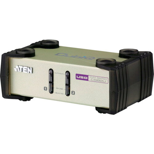 ★特徴★ 1つのコンソールから複数のPCを切替操作できます。複数台のコンピューターを、一か所のコンソール(ディスプレイ、マウス、キーボード)から切り替えて操作が可能です。 ★用途★ デスク周りのPCの集約、切替に。 ★商品スペック★ 仕様・規格 ポート数：2 KVMポートインターフェース：SPHD(D-sub15ピン・PS2・USB) コンソールポートインターフェース：D-sub15ピン・PS2・USBタイプA 最大解像度：2048×1536@60Hz 仕様・規格2 433×258×44 mm 材質／仕上 スチール 入数 1台 注意事項 CS1798は、配下にCS1798のみカスケード接続できます。 個別切替を行う場合は、マウスエミュレーション機能を有効にする必要があります。 PC/ATキーボードでもキーの組み合わせでSun/Macキーボードの特殊キー入力が可能です。Mac・SunコンピューターはUSB接続に対応していること。 Mac・Sun用キーボードも使用可能です。（Windowsマシンでは特殊キーが効きません） 同梱品をご確認のうえ、必要に応じて対応のKVMケーブルや接続モジュールをお買い求めください。 質量・質量単位 540g 製造国 中国 品番 CS82U JANコード 4710423777002 メーカー名 ATENジャパン（株）