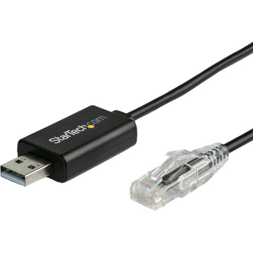 ★特徴★ USB対応パソコンを直接ルーターコンソールに接続できます。アダプターを使用せずに、USB対応パソコンを直接ルーターコンソールに接続できます。Cisco/Juniper/Ubiquiti/TP-Linkなど、幅広いルーターとの互換性を提供します。高品質素材を使用しています。 460kbpsの転送レートに対応しています。 ★商品スペック★ 仕様・規格 ケーブル長(m)：1.8 仕様・規格2 コネクタA：USB Type-A（USB 2.0）(4ピン) コネクタB：RJ-45 対応規格：USB 1.1/2.0、 RS232C 最大ボーレート：460.8 Kbps 保存温度：-20°C から 80°C 動作温度：0°C から 70°C 湿度：20 から 80% RH 電源：バスパワー システムおよびケーブル要件：空いているUSB 1.1（以降）ポート1口 入数 1本 質量・質量単位 40g 製造国 中国 品番 ICUSBROLLOVR JANコード 0065030880459 メーカー名 STARTECH．COM社