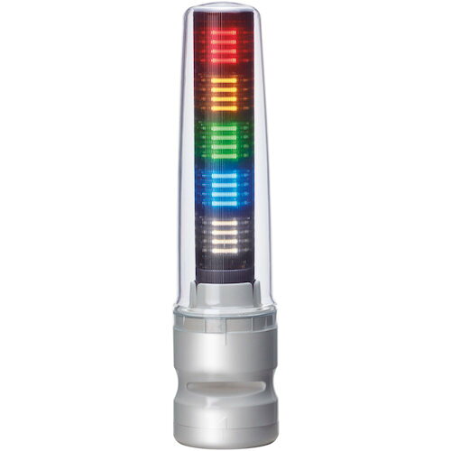 ★特徴★ 機器との調和を高めるスマート・スムースボディのLED積層信号灯です。 ★商品スペック★ 仕様・規格 色：赤黄緑 段数(段)：3 幅(mm)：70 奥行(mm)：70 高さ(mm)：284 消費電力(W)：3.8 電源(V)：DC24 保護等級：IP54 定格電圧(V)：DC24 仕様・規格2 保護等級：IP54 入数 1台 質量・質量単位 370g 製造国 インドネシア 品番 LS7-302SFBWH-RYGNN JANコード 4938766027428 メーカー名 （株）パトライト
