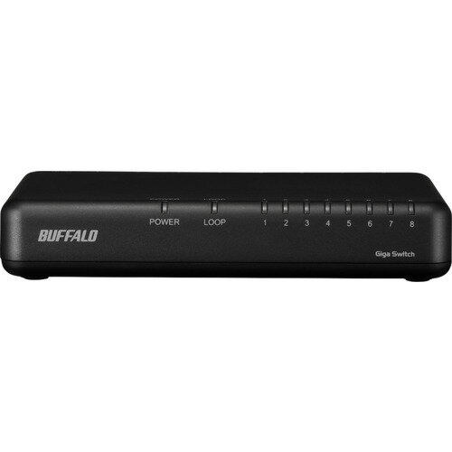 BUFFALO Giga 8ポート スイッチングハブ 電源外付け プラスチック筐体 ブラック 2