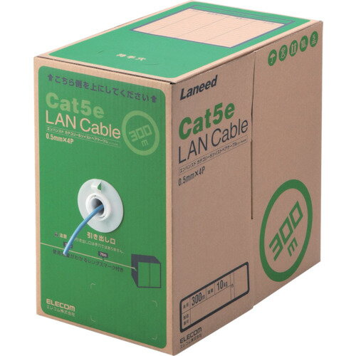 樂天商城 - ELECOM EU RoHS指令準拠LANケーブル CAT5E 300m ブルー