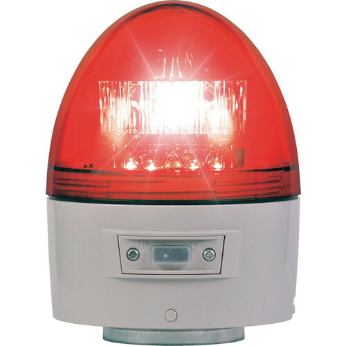 ★特徴★ 電池式LED回転灯ニコカプセルの高輝度LEDを使用しています。ブザーと回転灯を同時に動作できます。単1電池2本で動き、マグネットで取り付け可能です。 ★用途★ 電源が取れないところでの警告灯に。緊急時、災害時での電池で動く警告灯に。 ★商品スペック★ 仕様・規格 レンズ色：赤 色：赤 発光色：赤 定格電圧(V)：3(単1×2) 幅(mm)：118 奥行(mm)：118 高さ(mm)：157 電源(V)：3 保護等級：55 仕様・規格2 電源：単1電池×2本（別売） ブザー付 音圧70dB 保護等級：IP35 材質／仕上 本体：ABS樹脂 グローブ：アクリル樹脂(PMMA) 入数 1台(1個) 質量・質量単位 580g 製造国 日本 品番 VK11B-003BR JANコード 4582345183809 メーカー名 （株）日惠製作所