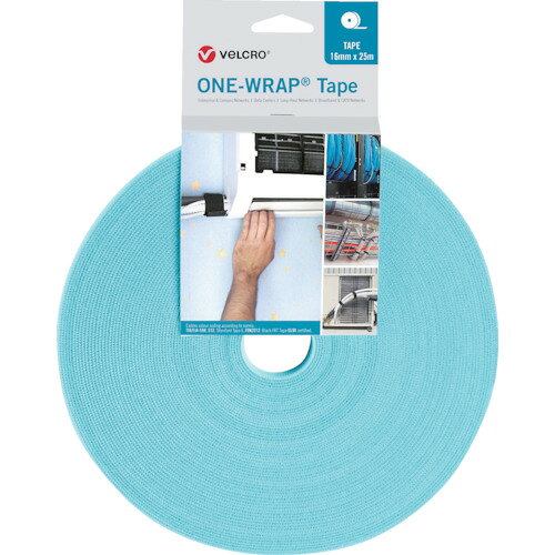 樂天商城 - Velcro ヴェルクロ［［R上］］ ONE-WRAP［［R上］］ テープ 幅25mm×長さ25m アクア