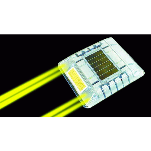 CATEYE ルミナスアイ・マイティ ソーラー式点滅 片面 黄