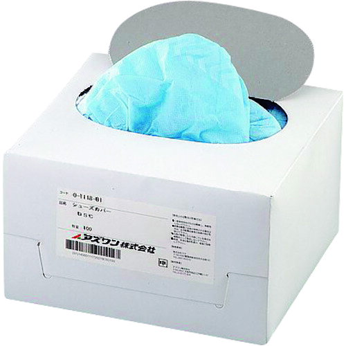 ★特徴★ 撥水性・通気性が良いのでむれが少ないです。 ★用途★ 清潔区域用に。 ★商品スペック★ 仕様・規格 サイズ：フリー 仕様・規格2 滑り止め付 入数：1箱(100枚入) 材質／仕上 不織布 入数 1箱(100枚) 質量・質量単位 820g 製造国 タイ 品番 0-1118-01 JANコード 4560111720212 メーカー名 アズワン（株）