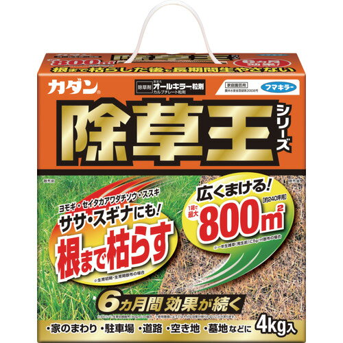 フマキラー 【販売時届出必要】除草剤・粒剤 カダン除草王オールキラー粒剤4kg