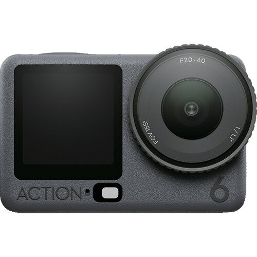 ★特徴★ Osmo Action 6 は、革新的な可変絞り機能と新しい1/1.1インチ スクエアセンサーを組み合わせることで、DJI フラッグシップレベルの映像性能を再定義し、クリエイティブな撮影の可能性をさらに押し広げます。 ★用途★ 撮影に。 ★商品スペック★ 仕様・規格 幅(mm)：72.8 奥行(mm)：47.2 高さ(mm)：33.1 サイズ(長さ×幅×高さ)(mm)：72.8×47.2×33.1 仕様・規格2 防水性：20m（防水ケースなし）、60m（防水ケース使用時） マイクの数：3 最大解像度：7168×5376 対応SDカード：microSD（最大1TB） レンズFOV：155 レンズ絞り：f/2.0-f/4.0 レンズフォーカス範囲（絞りf/4.0）：0.2m? ISO感度：写真：100?25600、動画：100?51200 セット内容・付属品 Osmo Action エクストリームバッテリーPlus（1950 mAh）×1 Osmo両方向クイックリリース式アダプターマウント×1 Osmo Action 接着式カーブベース×1 Osmo 止めねじ×1 USB-C to USB-C PD ケーブル (USB 3.1)×1 Osmo Action 滑り止めパッド×1 入数 1個 質量・質量単位 149g 製造国 中国 品番 D251118010 JANコード 6937224126060 メーカー名 DJI　JAPAN（株）