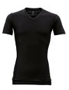 リベルタ デオドライズテック 半袖Vネック BLK (S)