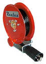 Reelex 手動巻アースリール 0.75SQ×21m 50Aアースクリップ付