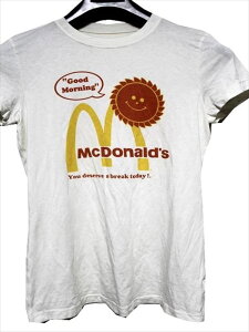 DOE マクドナルド レディース半袖Tシャツ アイボリー Mcdonalds