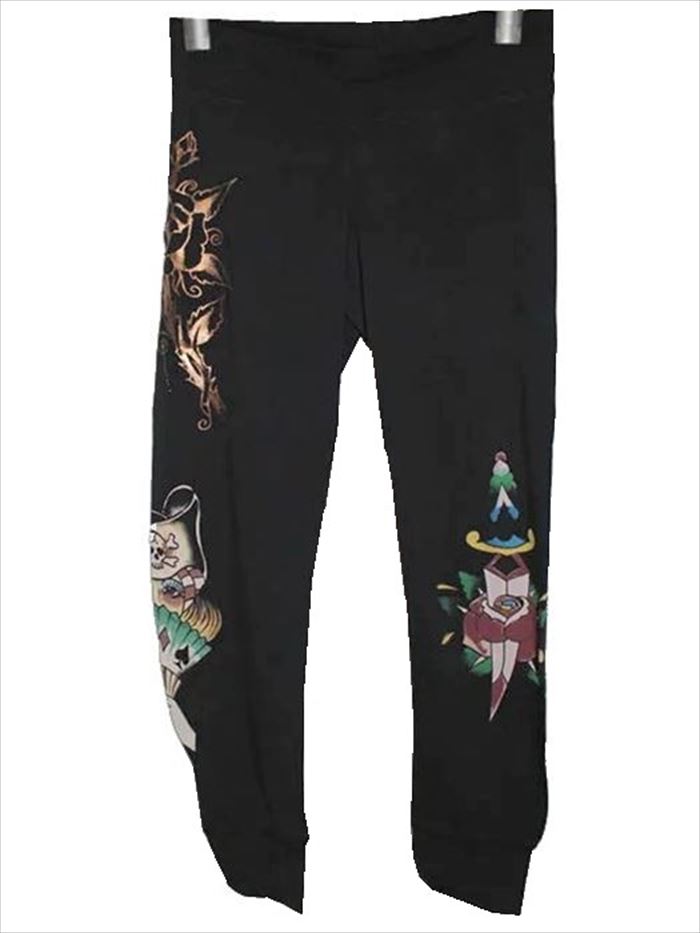 エドハーディー ed hardy レディースレギンス Pirate Fan 新品 ドン・エド・ハーディー DON ED HARDY