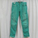 リプレイ ジーンズ メンズ リプレイ REPLAY メンズカラーパンツ ジーンズ デニムパンツ SLIM グリーン 新品 REPLAY BLUE JEANS anbass slim jeans