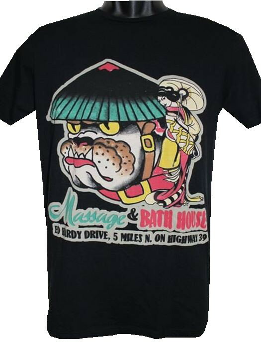 エドハーディー ed hardy メンズ半袖Tシャツ アメリカ製 M02NBCN453 新品 黒