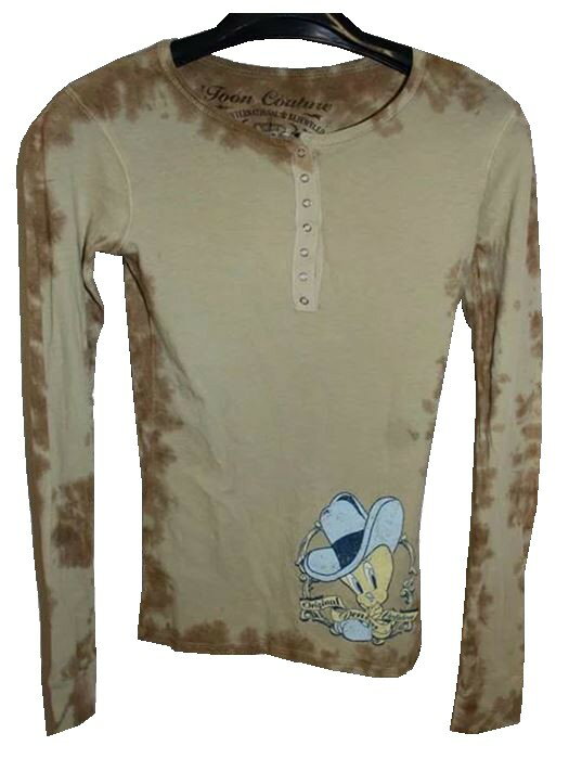 ビジュエル Bejeweled レディース長袖Tシャツ トゥイーティー Tweety 新品 ロンティー