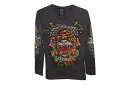 エドハーディー ed hardy レディース長袖Tシャツ TIGER W03PBG531 新品 ロンティ− タイガー ストーンデザイン