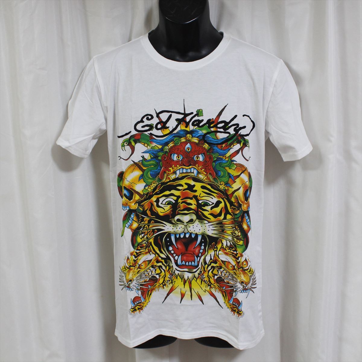 エドハーディー ed hardy メンズ半袖Tシャツ ホワイト M02RBC328 新品 白