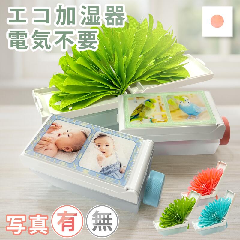 新商品【写真/有・無】ちょこっとオアシス プラスC おくだけ ペーパー加湿器 ポータブル加湿器 卓上 携帯 癒し ミクニ 日本製 電源不要 無音 寝室 飛行機 電車 子供 孫 プレゼント リビング 気化式 ミクニライフ＆オート エコ加湿器 写真プリント