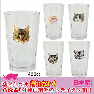 400ccタンブラートライタン ネコ 食洗器OK 漂白剤OK コップ 割れない コップ 茶トラ スコチン アメショ キジトラ スコティッシュ グラス ギフト キャンプ アウトドア パーティー 女子会 新生活