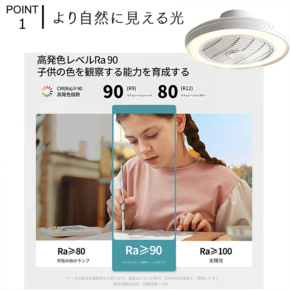 ファン付き照明 シーリングファンライト 12畳 シーリングファン LED サーキュレー...
