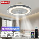 「✨夏得セール!限定10%OFFクーポン✨」 ファン付き照明 シーリングファンライト LED 12畳 シーリングファン サーキュレー...