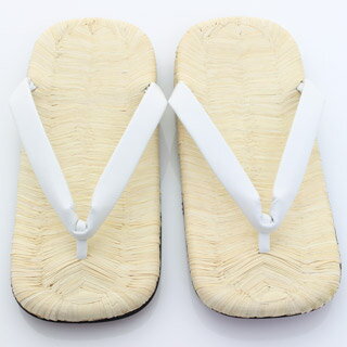 【送料弊社負担】男物　雪駄　野崎表　白竹表　草履　本革底　冠婚祭　フォーマル　礼装　成人式　結婚式　花緒/鼻緒　8.5寸〈Lサイズ〉