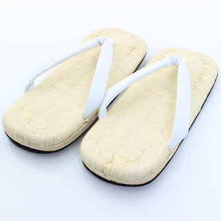 【送料弊社負担】男物　雪駄　野崎表　白竹表　草履　本革底　冠婚祭　フォーマル　礼装　成人式　結婚式　花緒/鼻緒　8.5寸〈Lサイズ〉