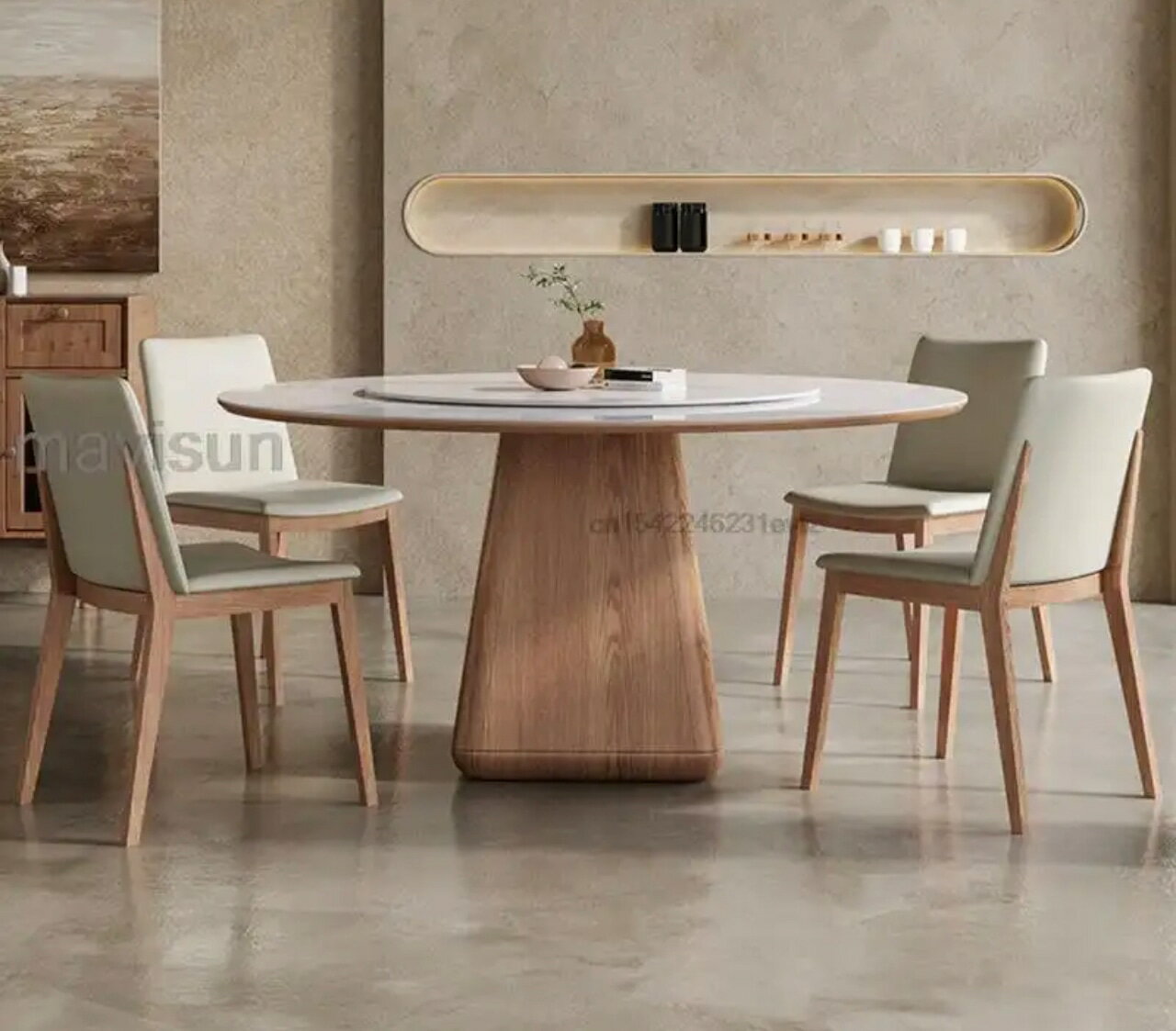 ターンテーブルダイニングテーブルお...