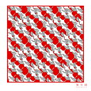 【送料込】 日本製 風呂敷 大判 90 サイズ 濱文様 「祝鶴 (赤)」 鶴 縁起 祝い 洗える ふろしき 綿 土産 ギフト プレゼント 贈り物 ワイン 日本酒 一升瓶 お稽古 包む 飾る インテリア タペストリー カバー エコ バッグ 和 大布 日本 japan furoshiki メール便 送料込