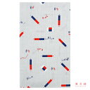 【送料込】 手ぬぐい 日本製 濱文様 【まめ赤青えんぴつ】 てぬぐい 鉛筆 文房具 縦柄 横柄 晒 綿 サイズ タペストリー インテリア お弁当 お土産 お祝い...