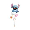 スティッチ 風船 バルーン 誕生日 結婚式 プレゼント バルーンギフト バルーン電報 ディズニー ハーフバースデー 初節句 出産祝い 七五三 入園 幼稚園 保育園 お祝い ひなまつり クリスマス バルーンギフト 祝電 贈り物 リロアンドスティッチ ハート3バルーンセット
