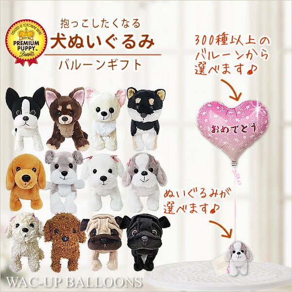 パグ チワワ シュナウザー 柴犬 トイプードル ダックス マルチーズ 結婚式バルーン電報 誕生日プレゼント 出産祝い 入学祝い 卒業祝い 合格祝い 祝電 贈り物...