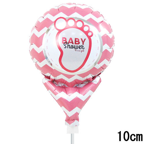 選択用4インチバルーン:STBY出産祝フットガール (10cm)※セット商品の選択用のため、システム上1円となっておりますが、実際には1円では買えません。選択用...