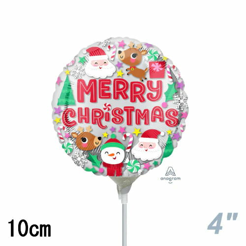 選択用4インチバルーン：STXMクリスマス ブッディーズ （10cm）※セット商品の選択用のため、システム上1円となっておりますが、実際には1円では買えません。選択用1円商品だけで注文完了できても、自動キャンセルとなります。