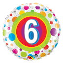 選択用18インチバルーン:NOドットエイジ ”6”★(45cm)※セット商品の選択用のため、システム上1円となっておりますが、実際には1円では買えません。選択用...