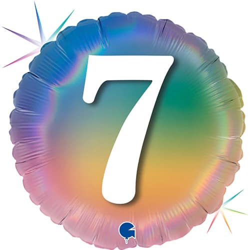 選択用18インチバルーン:NOカラフルレインボー ”7”(45cm)※セット商品の選択用のため、システム上1円となっておりますが、実際には1円では買えません。選...