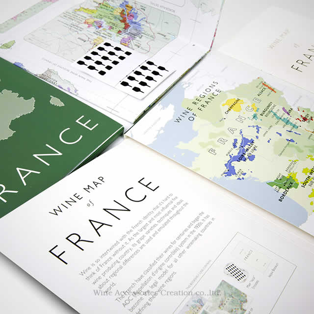 DE LONG tX C}bv ܂肽ݎm Wine Map of France n UH201MP