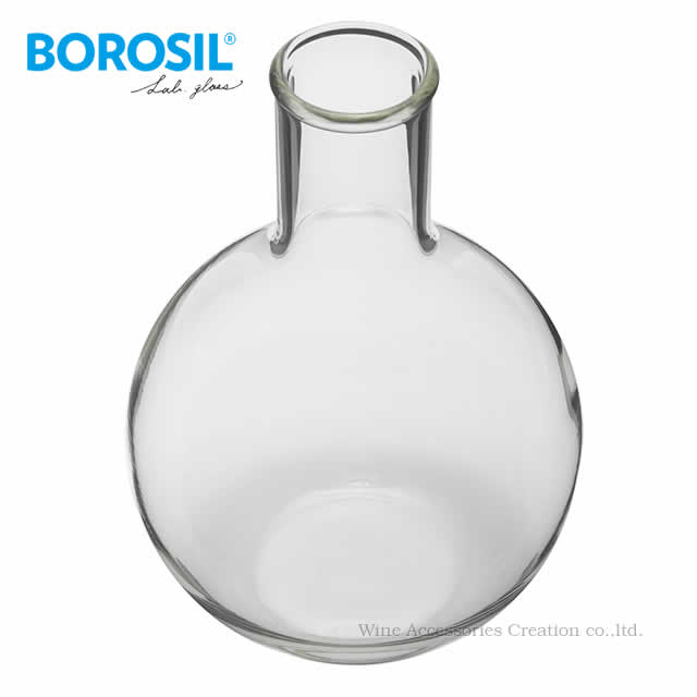 ワイングッズ特選通販店WACのBOROSIL ボロシル 平底フラスコ 1000 ブランク デキャンタ DK010BG ※ラッピング不可商品｜アングル2