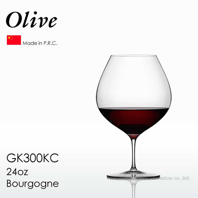 木村硝子店 Olive オリーブ 24oz ブルゴーニュ グラス 1脚 【正規品】 GK300KC ※ラ...